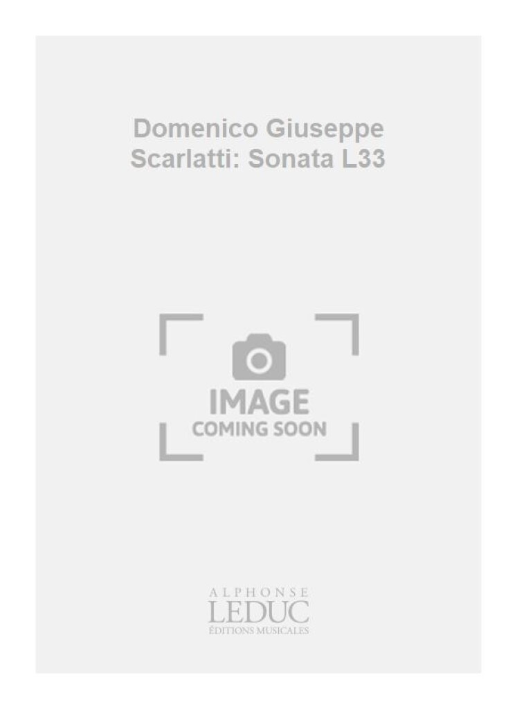 Domenico Giuseppe Scarlatti: Sonata L33